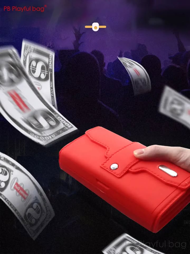 Wallet Money Gun Shooter With 100Pcs Prop Dollar