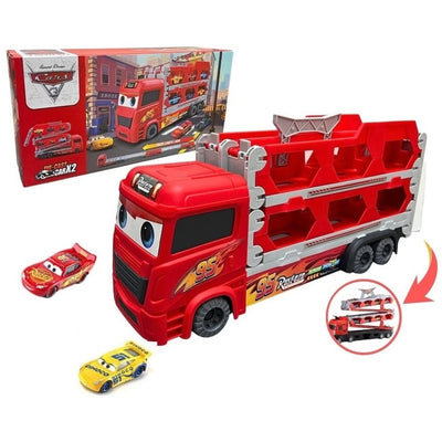 McQueen Double Layer Foldable Truck With 2 Cars