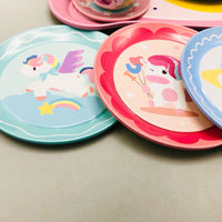 14Pcs Unicorn Themed Kids Metal Tea Set