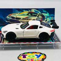 1:64 Diecast Mercedes Benz With Acrylic Display Box - White
