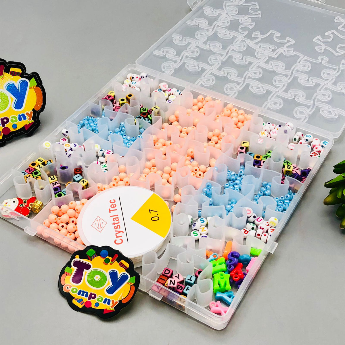 DIY Colorful Crystal Beads Set With Storage Box