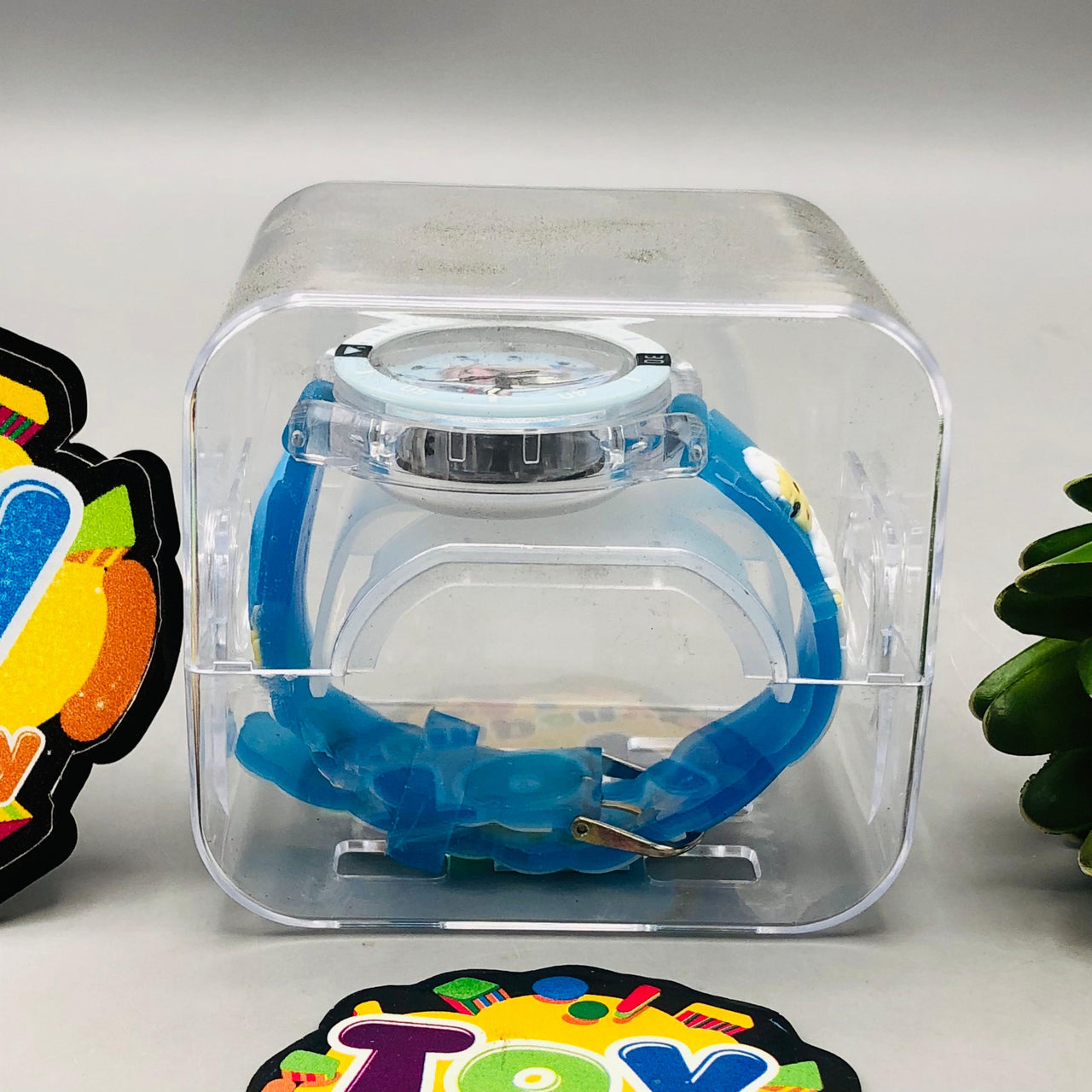 Frozen Themed Lighting Watch With Acrylic Box