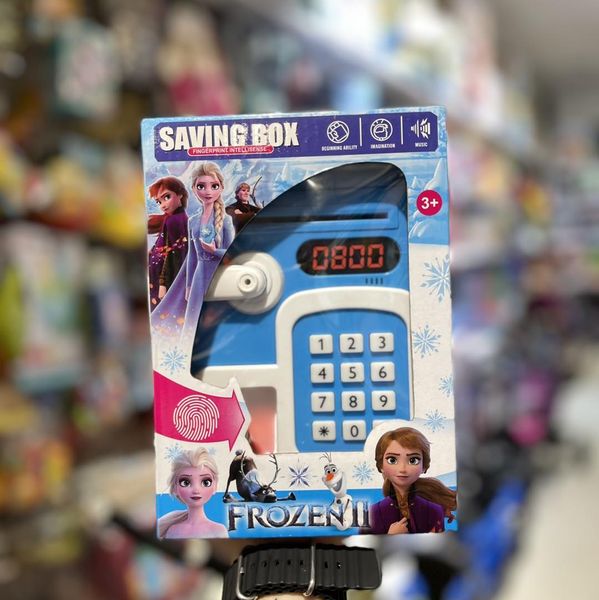 Frozen Fingerprint & Password Unlock Piggy Bank