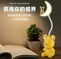 Rechargeable Cute Cartoon Moon Design Table Lamp