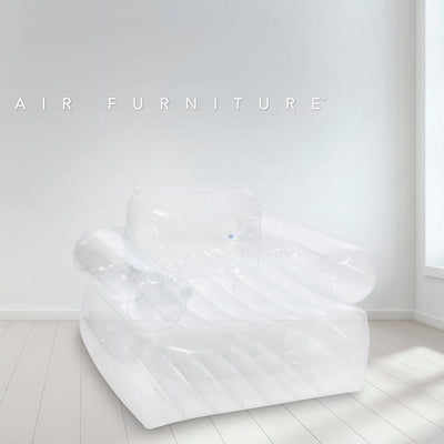 INTEX White Armchair Transparent Sofa 43