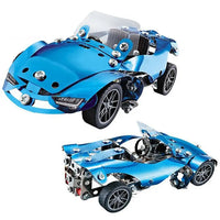 208Pcs Hot Wheel DIY Tech Bricks Racing Car