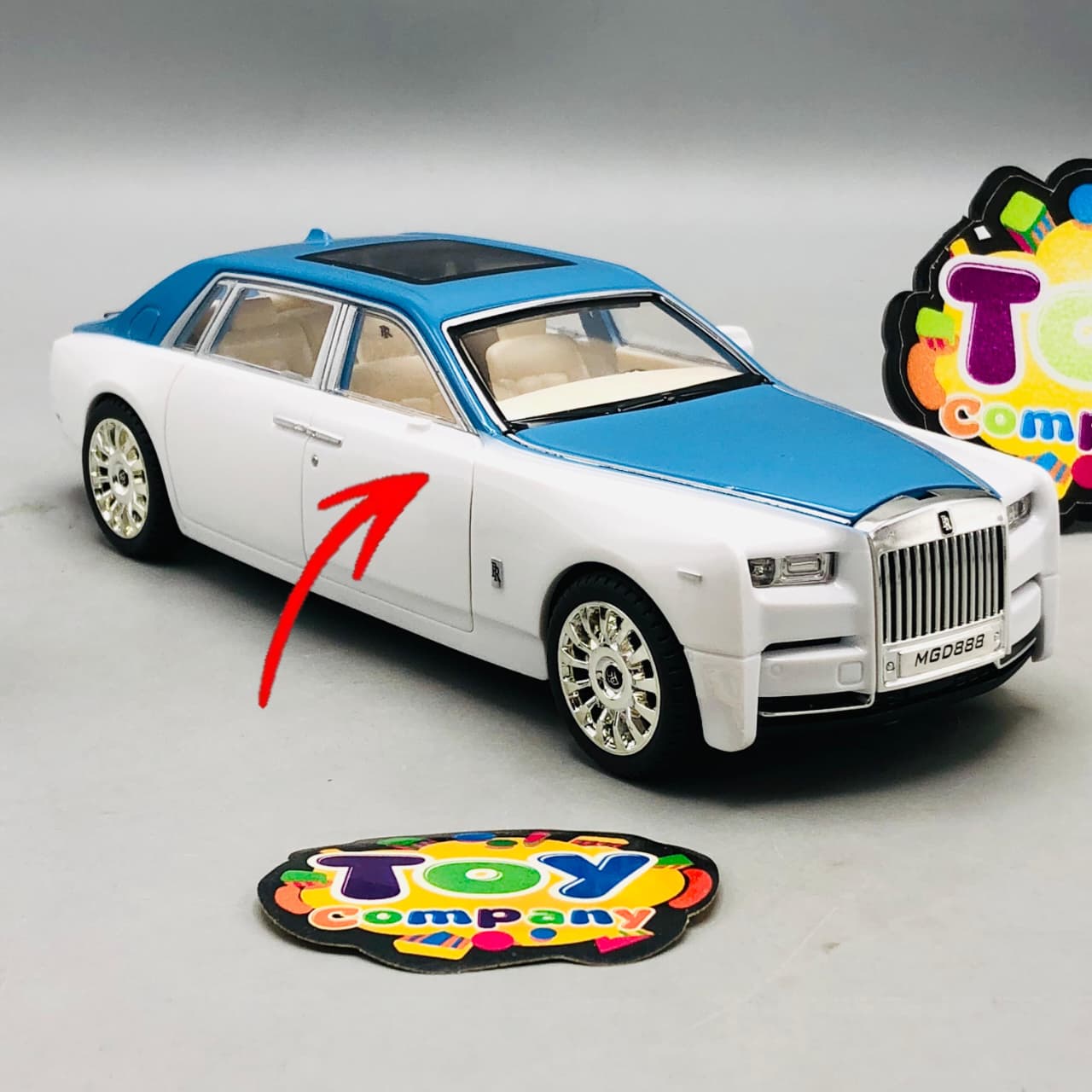 Blue ABS Rolls Royce Model Car - Minor Fault