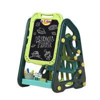 72cm Multi-functional Artistic Drawing Board With Book Shelf - Green