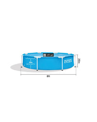 INTEX 8ftx20in Metal Frame Family Pool