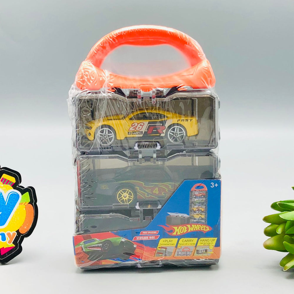 3Pcs Hot Wheel Diecast Cars with Display Racks - Assortment