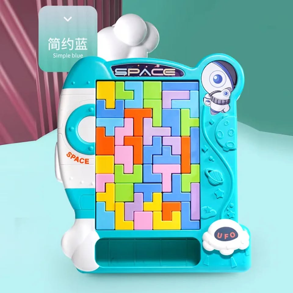 Space Titres Jigsaw Puzzle Building Blocks Game