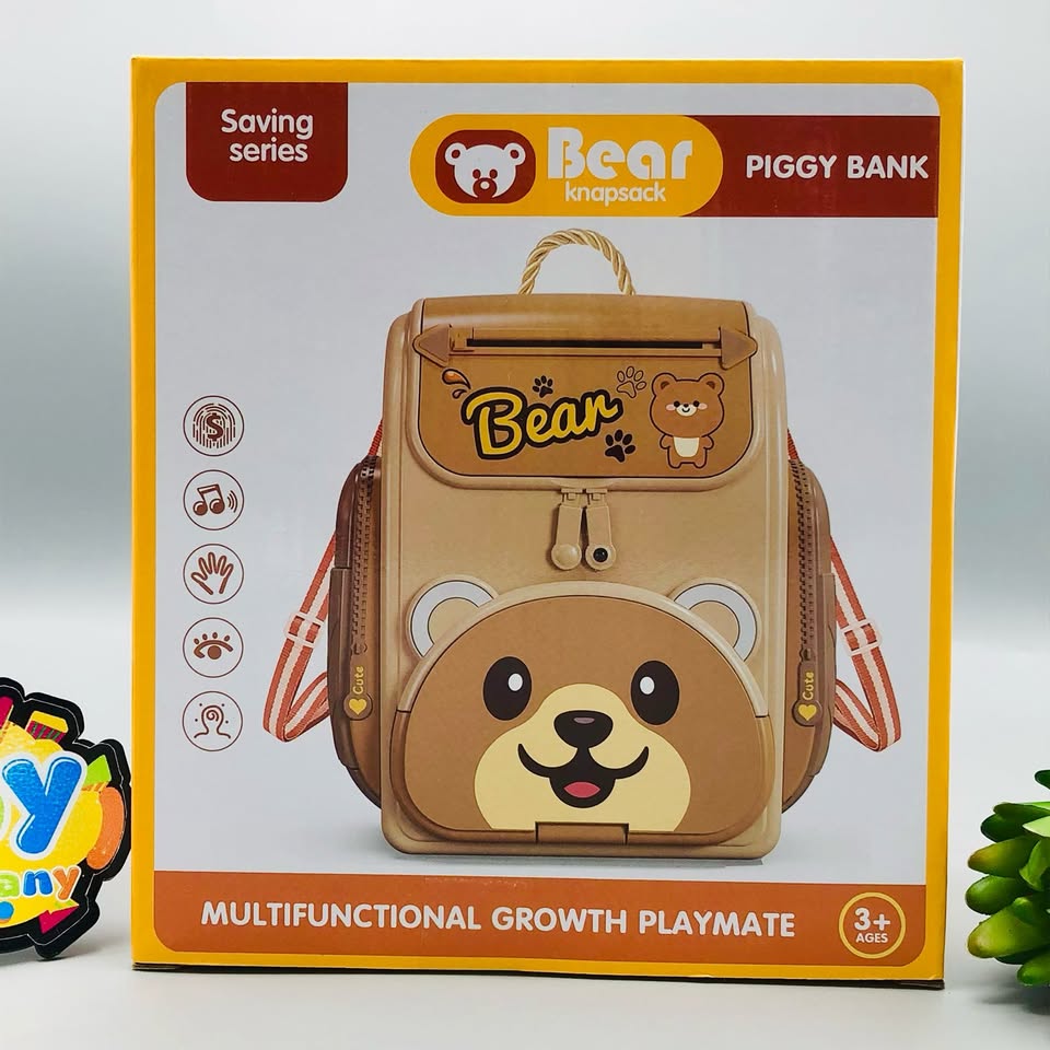 Multi-functional Bear Knapsack Piggy Bank