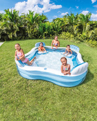 INTEX Swim Centre Square Inflatable Family Lounge Pool (90