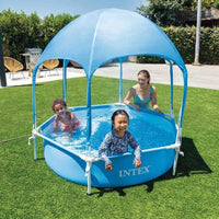 INTEX Canopy Round Metal Frame Pool (183x38cm, 700l)
