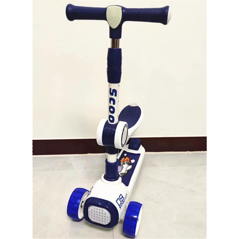3 Wheels Adjustable Height Kids Scooter - Blue