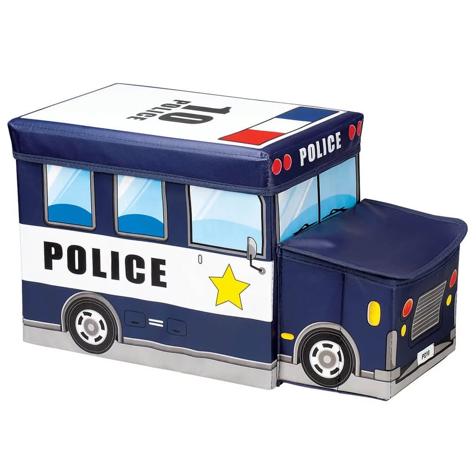 Kids Foldable Storage Box - Police Design