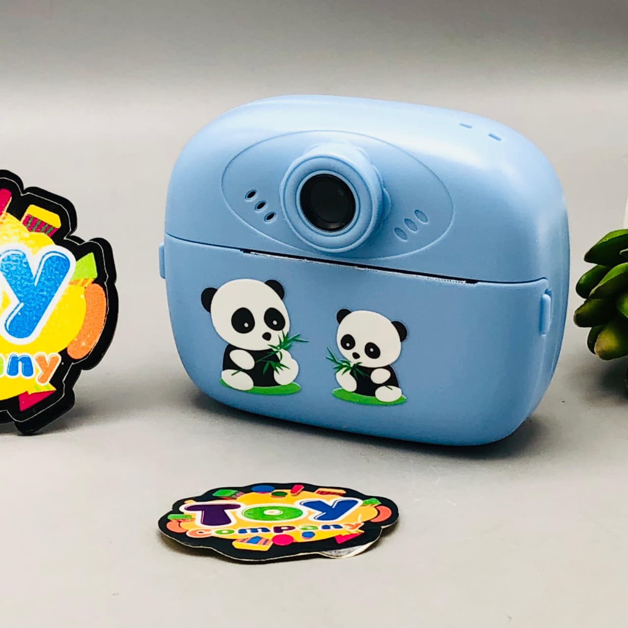 Kids Cute Panda Themed Instant Digital Print Camera - Blue