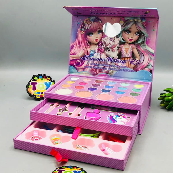 43Pcs Realistic Stylish Makeup & Jewellery Briefcase