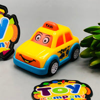 Kids Mini ABS Pullback Taxi - 1Pc