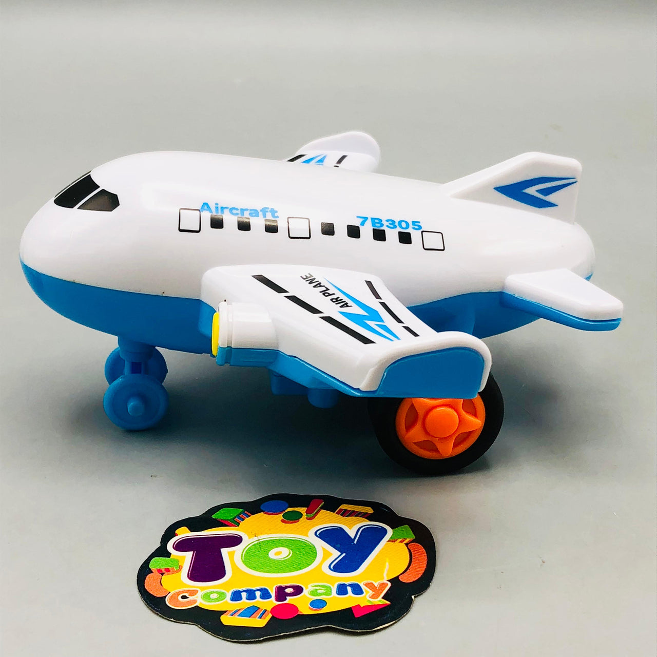 Mini ABS Inertial Cartoon Airplane - 1Pc