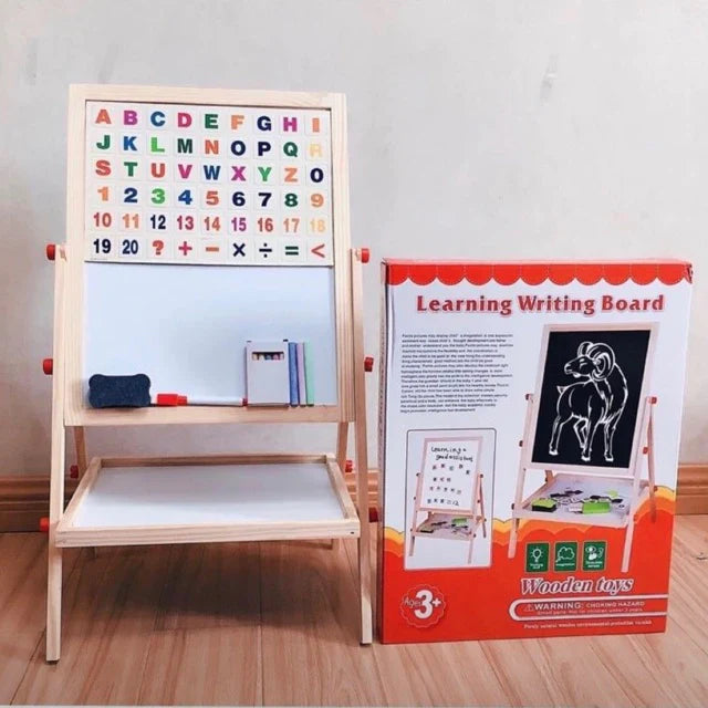 Wooden Double-Sided Learning Writing Board