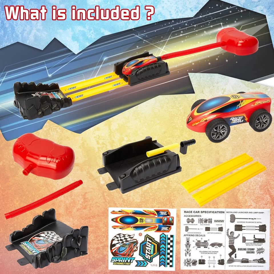 Car Launcher Champion Racing Track Set