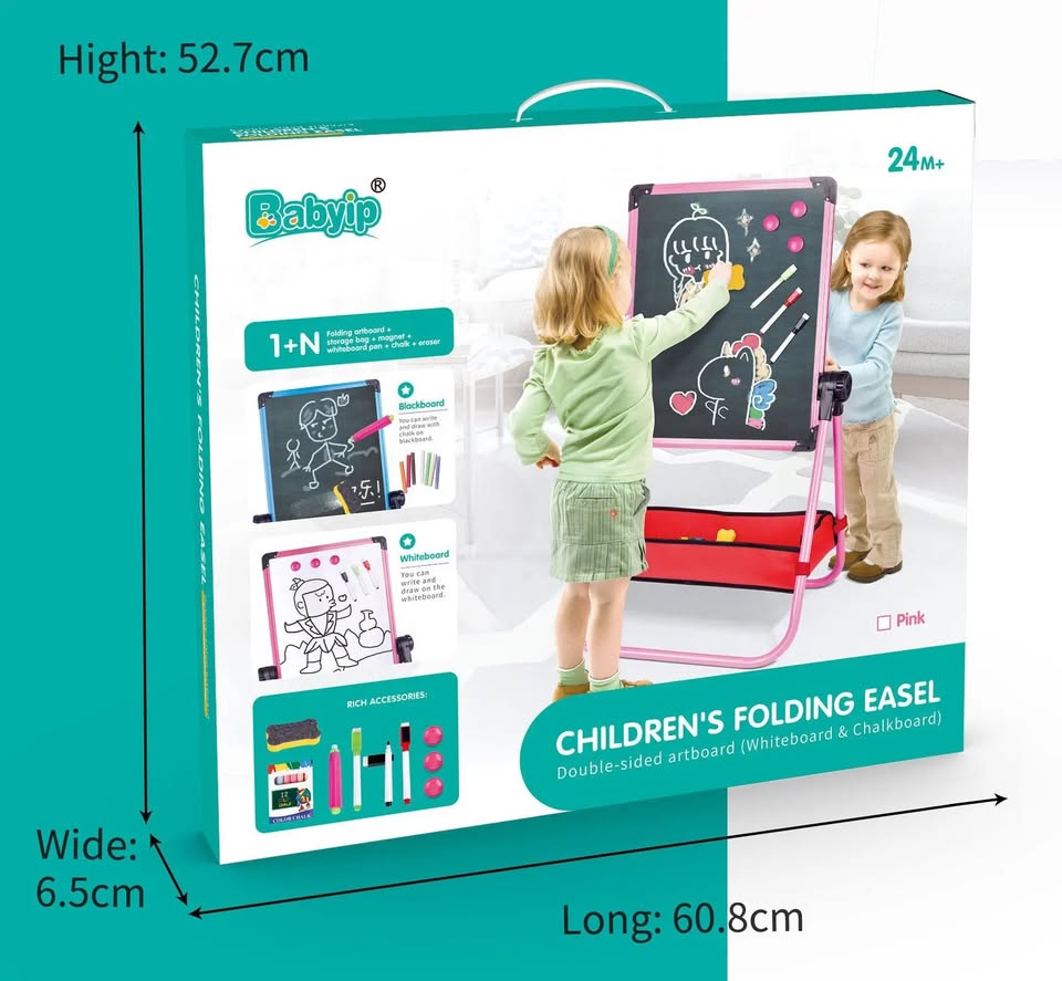 Children's Folding Easel Double-Sided Art Board