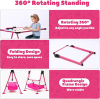 Children's Folding Easel Double-Sided Art Board
