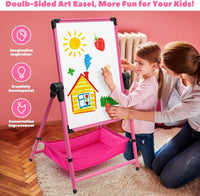 Children's Folding Easel Double-Sided Art Board