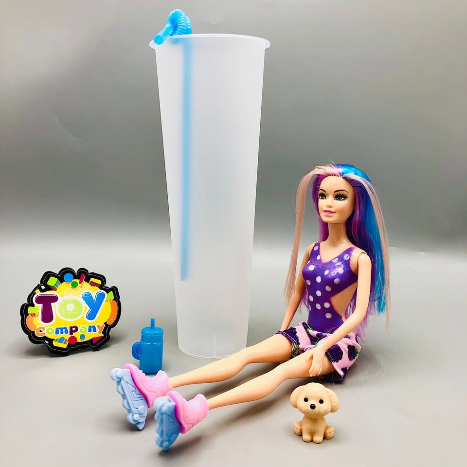 1Pc Color Reveal Doll With 8 Surprises & Accessories