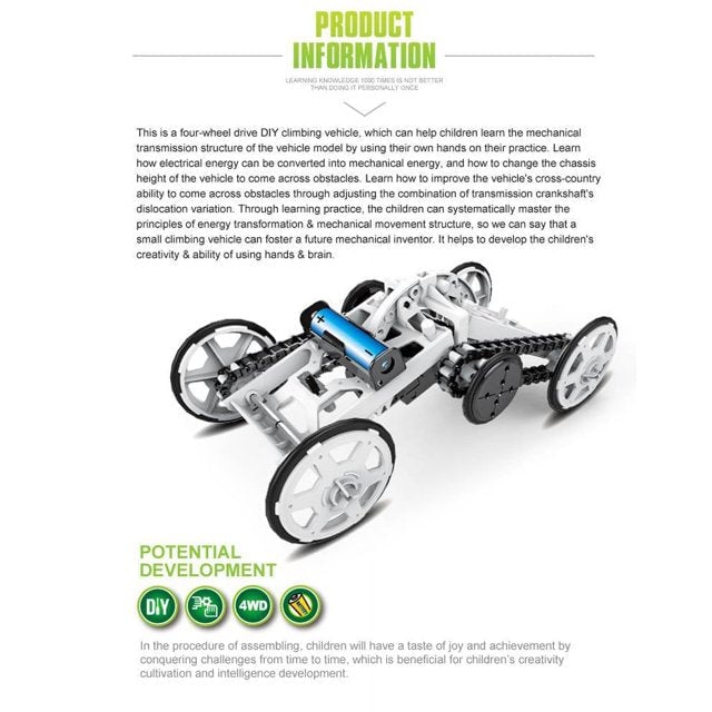 DIY Battery Operated 4WD Climber