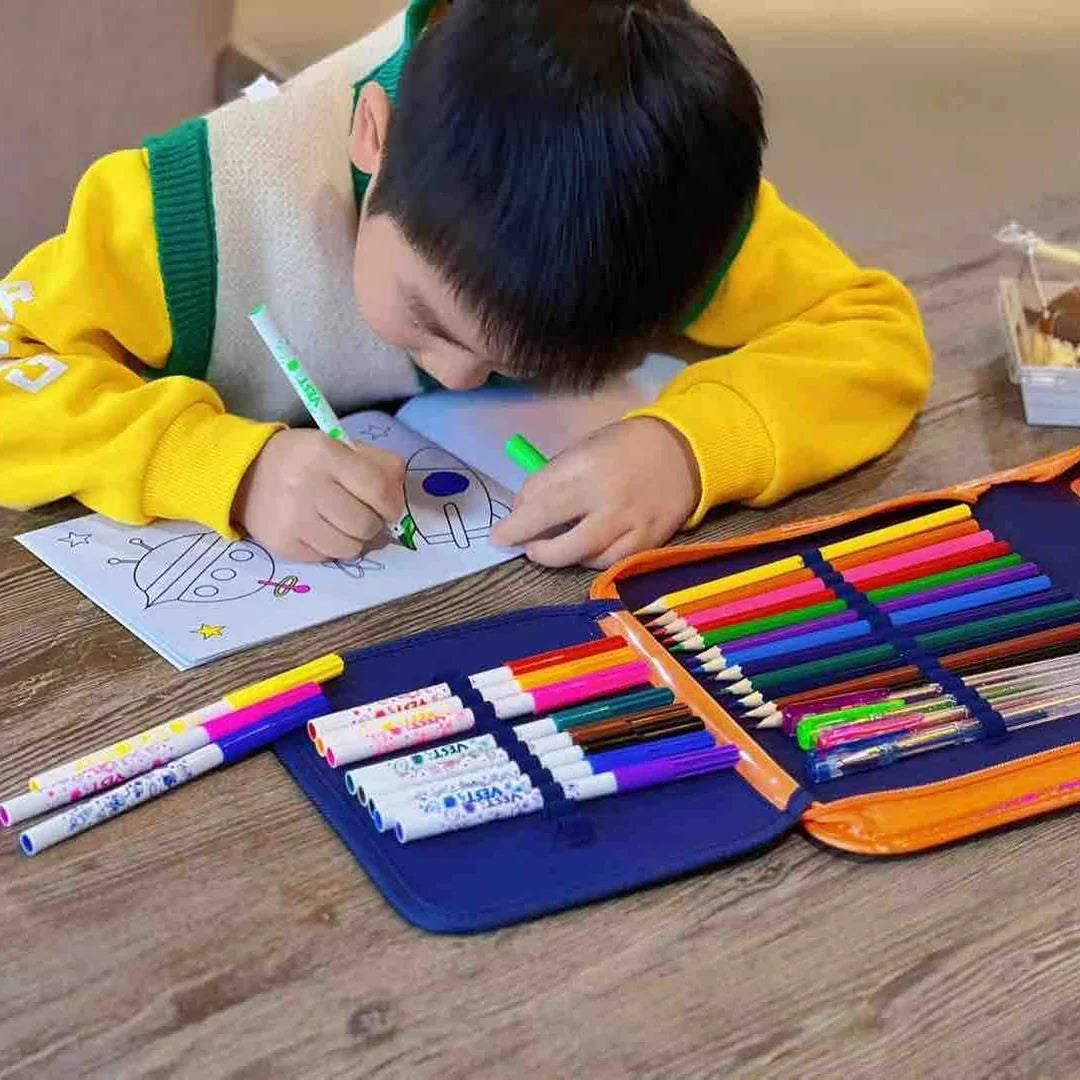 36Pcs Space Color Pencil Case