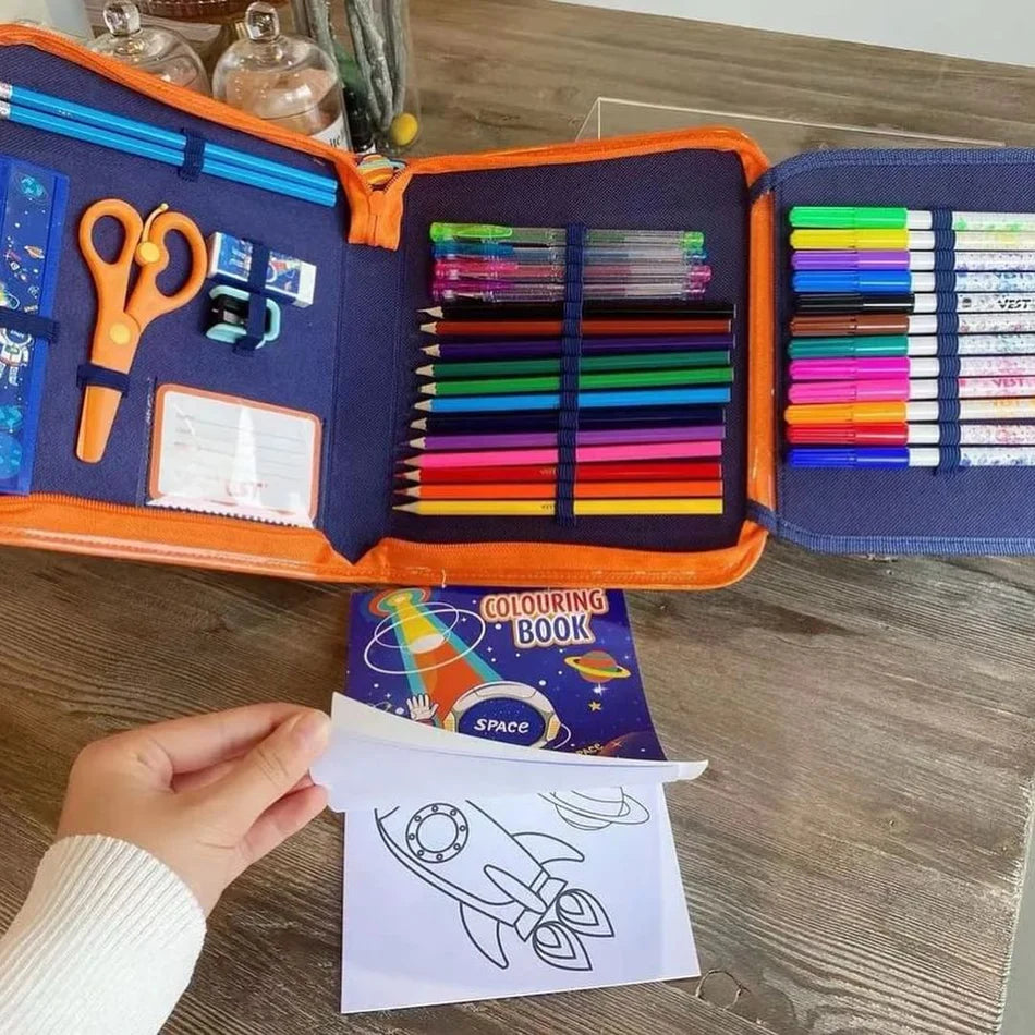 36Pcs Space Color Pencil Case