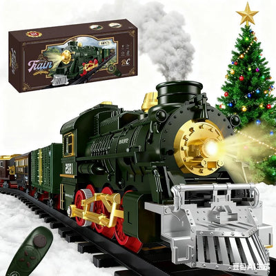 44Pcs RC Classic Train Track Set With Smoke