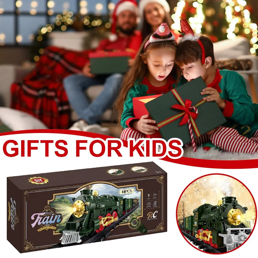 44Pcs RC Classic Train Track Set With Smoke