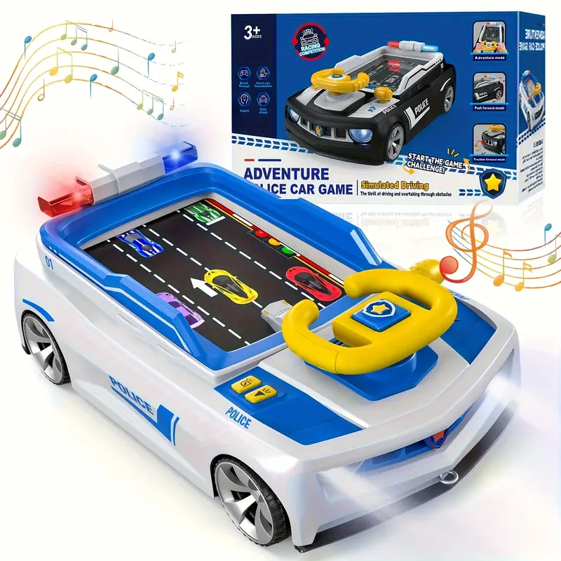 Police Adventure Racing Car Musical Steering Wheel