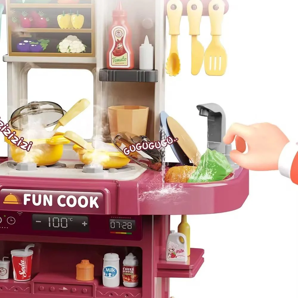 50Pcs Kids Pretend Chef Kitchen Set