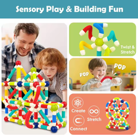 38Pcs Premium Magnetic Pop Sticks Building Blocks