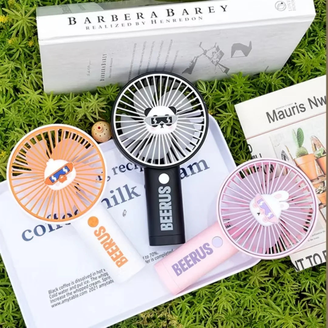 Beerus Rechargeable Mini Handheld & Desktop Fan