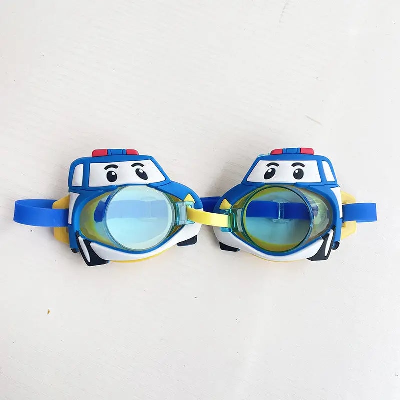Kids Silicon Adjustable Swimming Goggles - Assortment