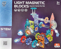 81Pcs Light Magnetic Marble Run Block Set
