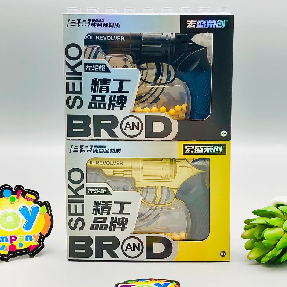 Seiko Brand Foldable Metal Revolver With Soft Pellets