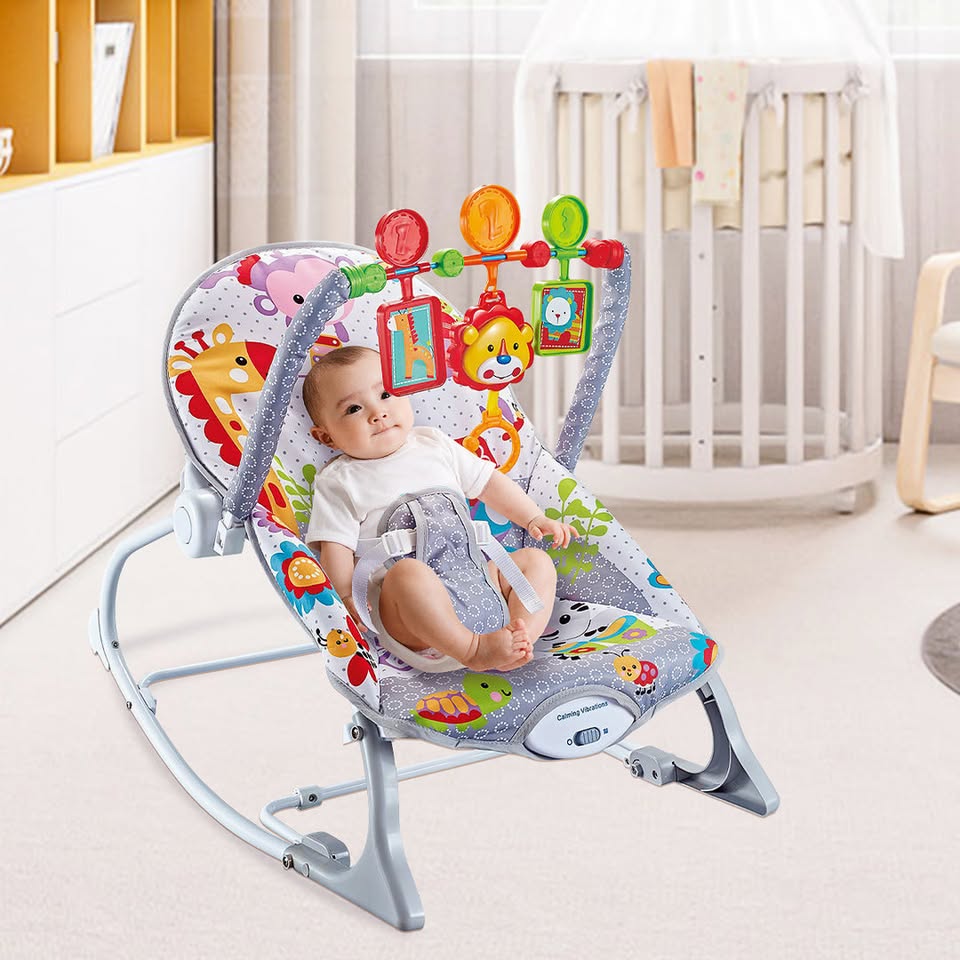 Musical Infant To Toddler Animal Design Rocker