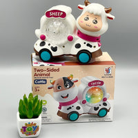 Double-Sided Sheep & Cattle Toy with Light & Sound