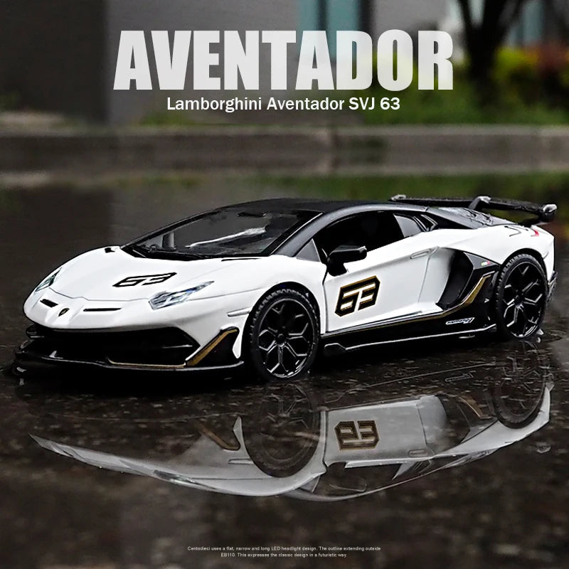 1:24 Diecast Lamborghini Aventador SVJ 63 Official Licensed Model