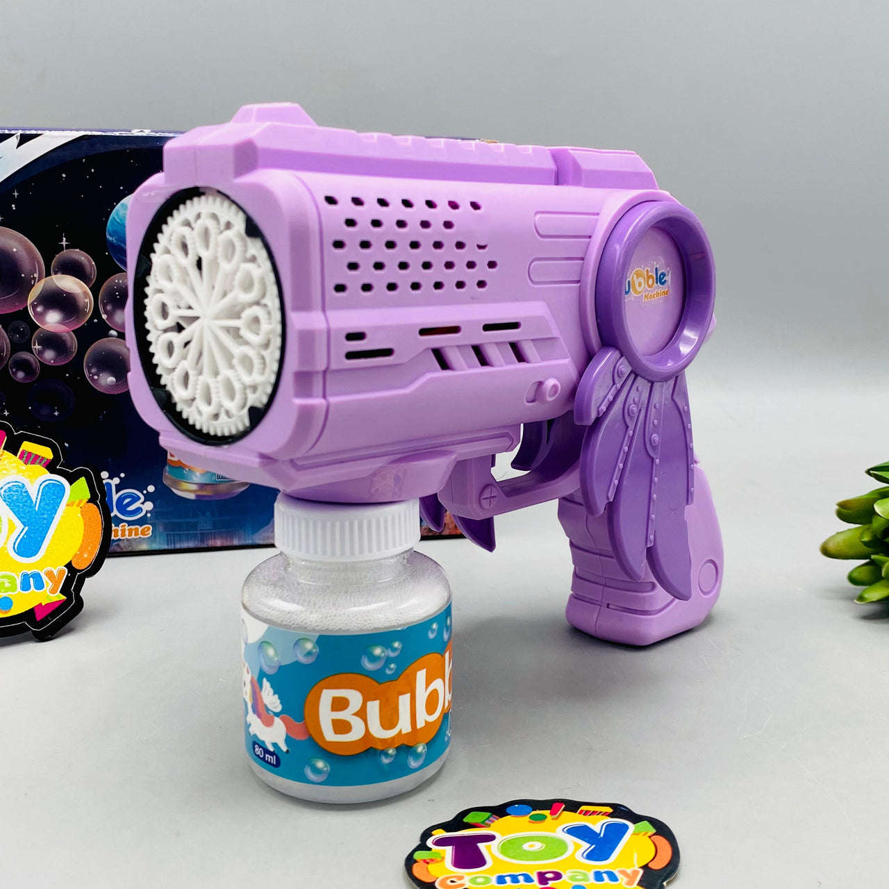 12 Holes Battery Operated Angel Colorful Bubble Gun