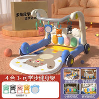 2in1 Baby Piano Play Mat & Walker - Blue