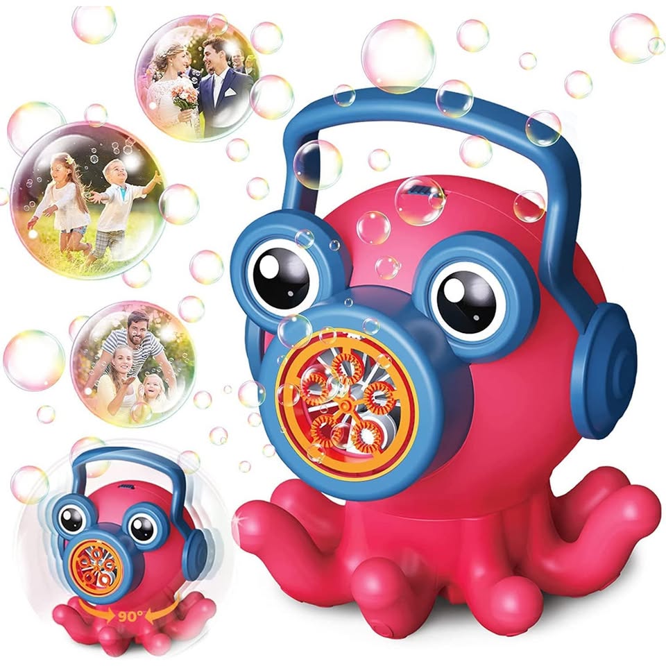Octopus Colorful Bubble Machine Toy