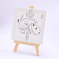 1Pc Mini Canvas Painting Board - Assortment