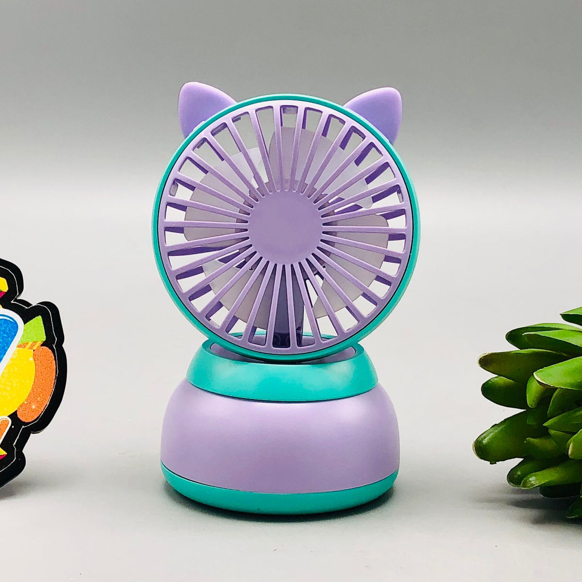 4* Inches Mini Angle Rechargeable Desktop Fan